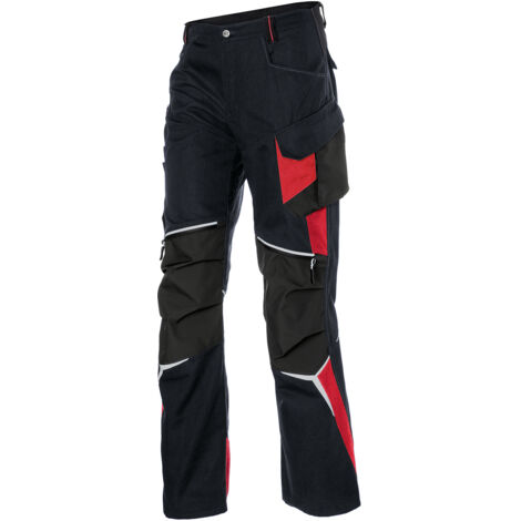 Kübler Hose BODYFORCE Pro schwarz/mittelrot Gr. 25