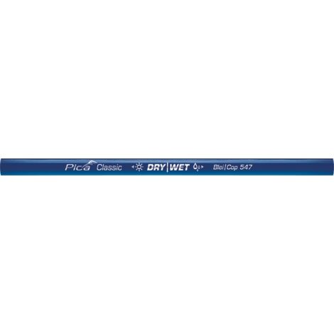 Pica Classic Blei- Kopierstift ovale Form, blau, 24 cm, ungespitzt