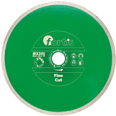 Diamant-Trennscheibe Fine Cut Ø 230 mm Segmenthöhe 8 mm Bohrung 25,4 mm FORTIS (1/2)