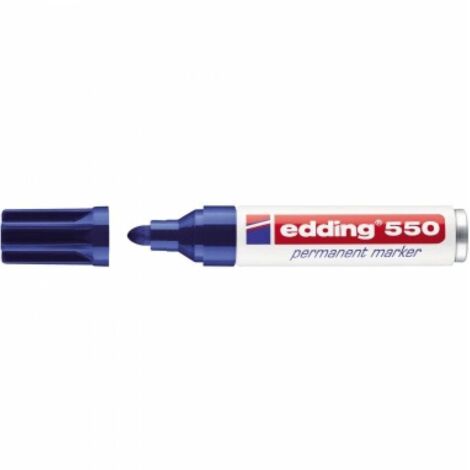 Permanentmarker edding 550 blau (1/5)