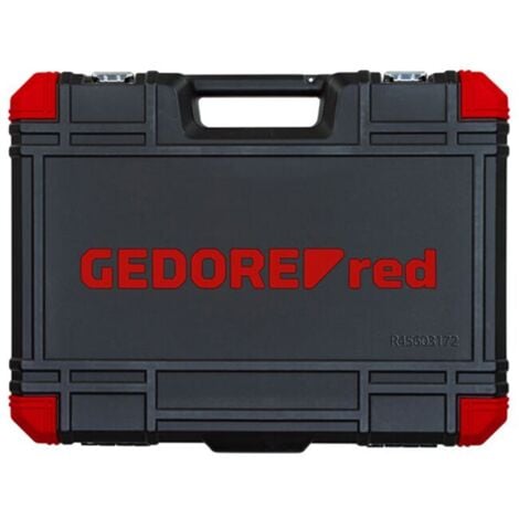 Steckschlüssel-Satz 1/4" + 3/8" + 1/2" 172-teilig Gedore red