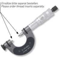 Bügelmessschrauben für Außengewindemessung 100 - 125 mm