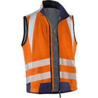 Kübler Weste REFLECTIQ PSA 2 7207 warnorange/dunkelblau Gr.4XL