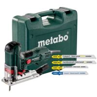 Metabo Stichsäge STE 100 Quick Set mit 20 Stichsägeblättern Kunststoffkoffer