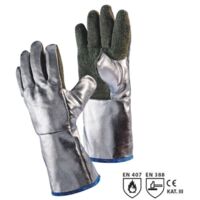 Hitzeschutzhandschuh Preox-Aramid 5-finger 38 cm - H125A238-W2 aluminisiert