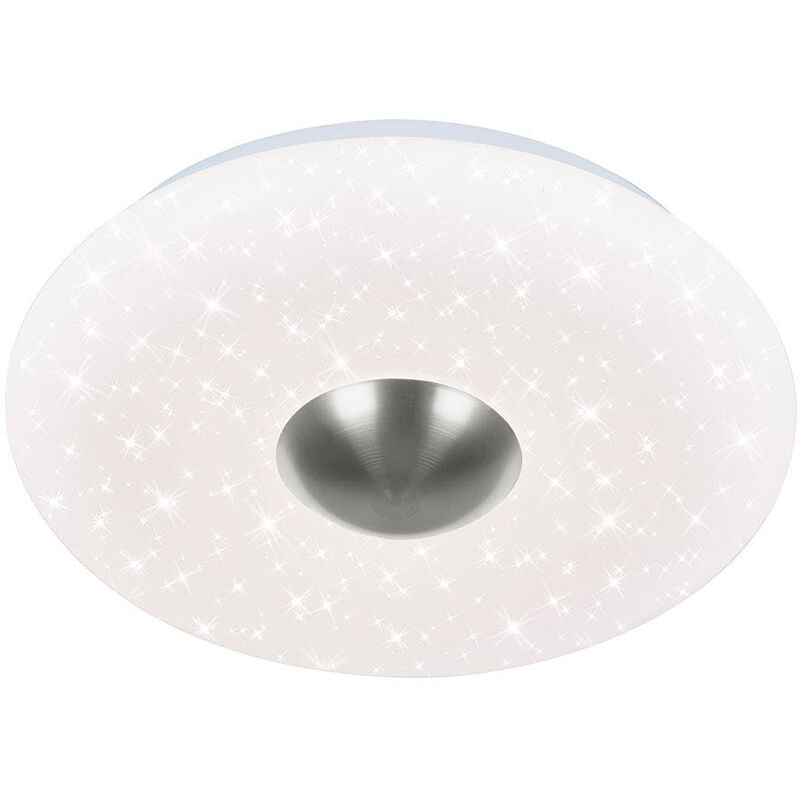 LED Deckenleuchte BRILONER LEUCHTEN NALU, 12 W, 1200 lm, IP20, matt-nickel,  Kunststoff-Metall, Ø 29 cm | Deckenlampen