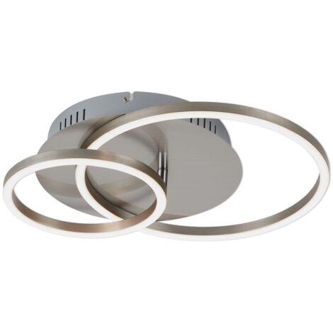 BRILONER - LED Ceiling Light Frame Warm White 14 W Living Room Lamp Bedroom Lamp 265 x 250 x 45 mm (L x W x H) Black