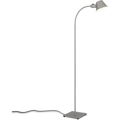 Normallampen Fußschalter enthalten) Mit Lampe Nori Standleuchte natur/weiß 1flg für 40W, geeignet (nicht A60, E27, BRILLIANT 1x