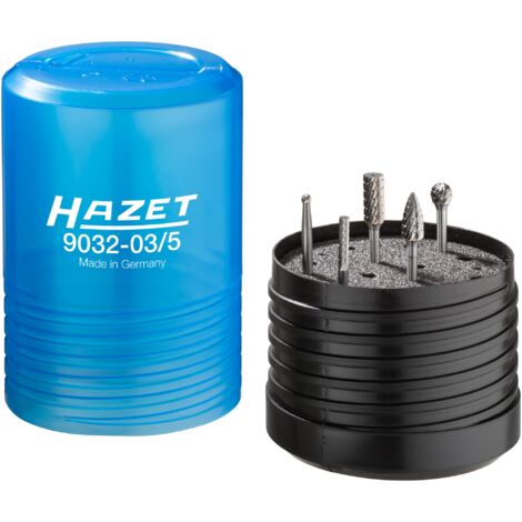 HAZET 9032-03/5 Juego de fresas con mango de metal duro ∙ 3 mm ∙ Número de herramientas: 5