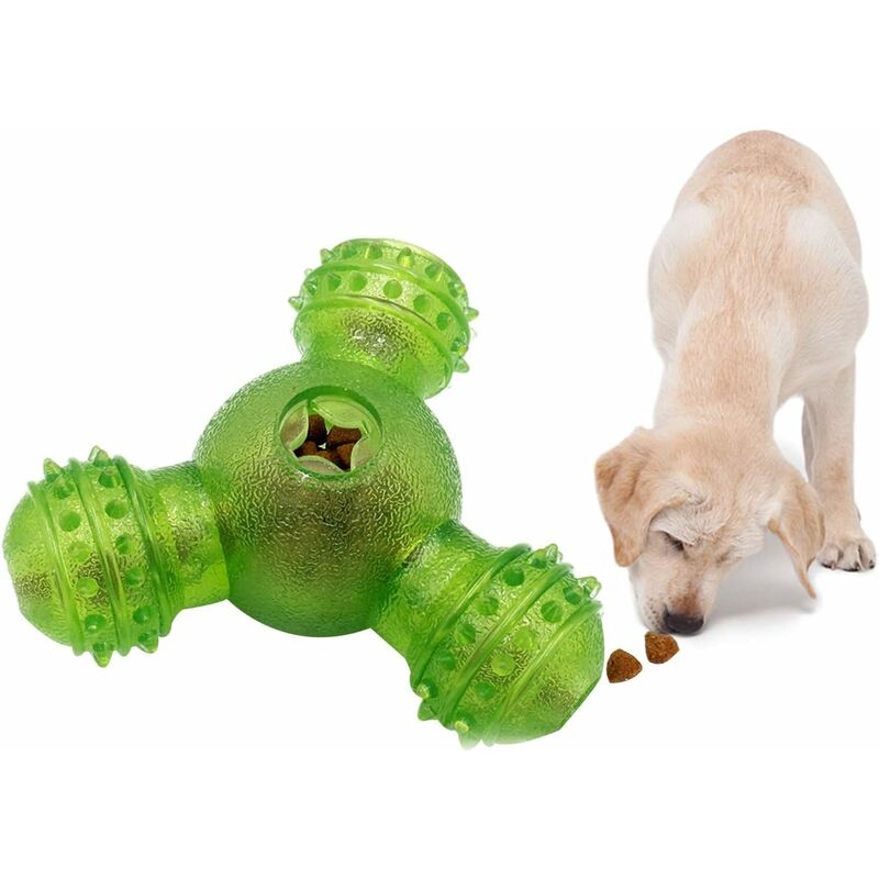 1pc Random Color Pet Leakage Food Wobbler Dog Treat Dispenser Toy, Bite  Resistant And Interactive Dog Toy Ball