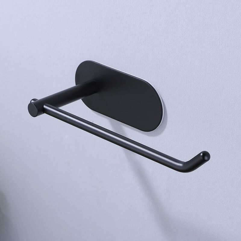 Taozun Hand Towel Holder/Hand Towel Bar - Black Face Towel Holder Self  Adhesive Towel Ring for