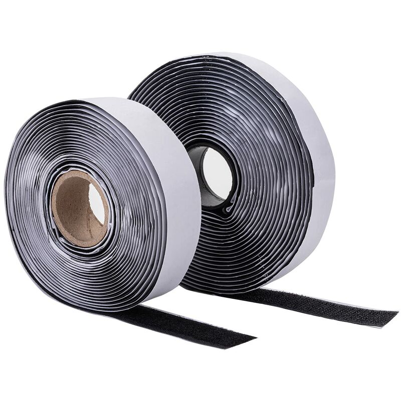 5m Double Sided Tape Extra Strong Self Adhesive Velcro Tape 20mm Wide Black  Sewing School Office Home