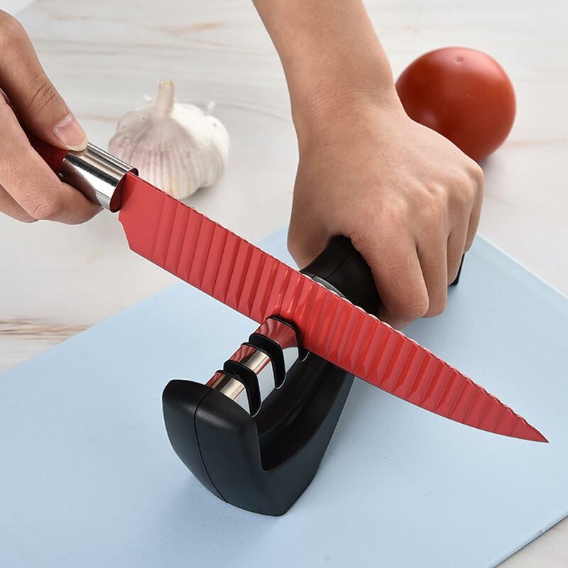 Dekton Knife Sharpener Stone - Double Sided Fine / Coarse Sharpening Kitchen