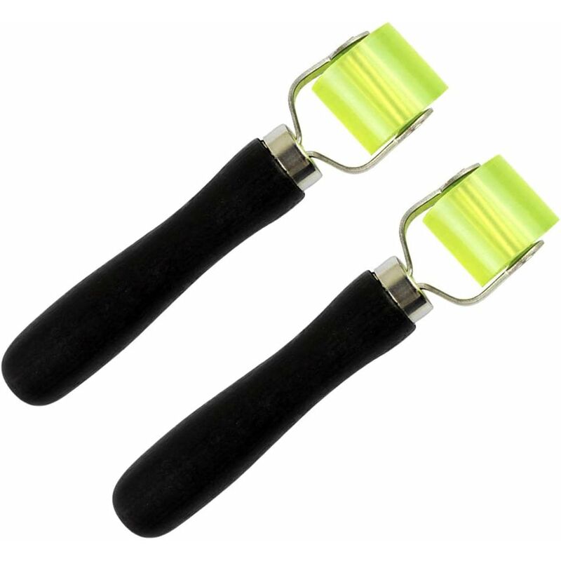 Pressure Roller, 2pcs Upholstery Roller Flat Seam Roller Pressure Roller  Hand Tool, For Home Decoration Wallpaper Diy Tool