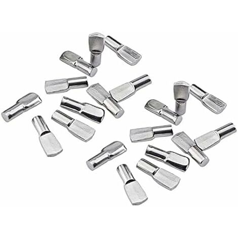 50Pcs 5mm Shelf Pins Cabinet Shelf Pegs Metal Nickel Shelf Support Pegs  Heavy 