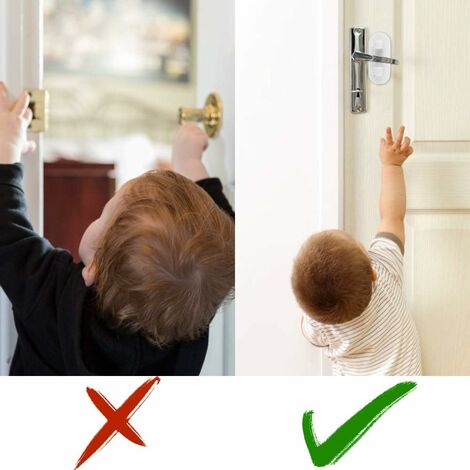 1/3/5Pcs Door Lever Lock Home Kids Safety Door Handle Locks Baby Child  Anti-open New