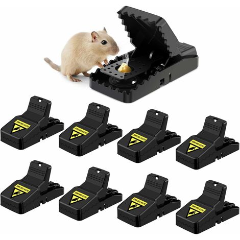 Instant Mouse Mice Traps for House Indoor Outdoor Easy Setup Reuse - 6 Pack