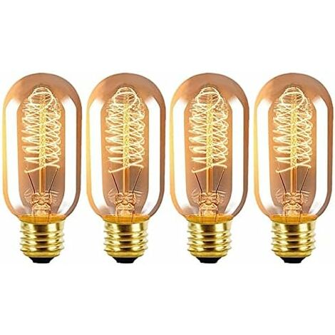 E27 Vintage Light Bulbs 40W Screw Fitting Dimmable Edison Filament