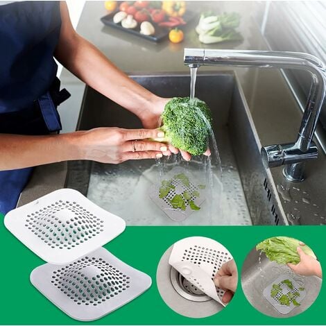 Shower Drain Hair Catcher Silicone Hair Stopper With Suction Cup Shower  Drain Covers Easy To Install And Clean Suit