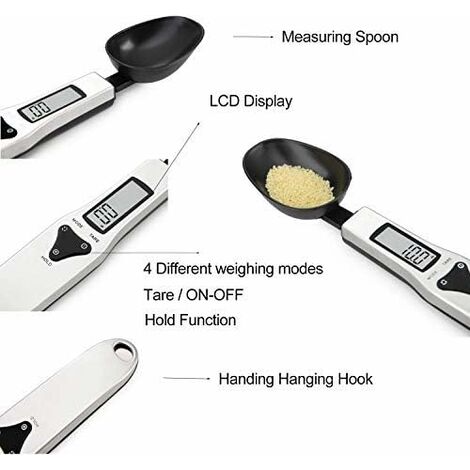 500g/0.1g Mini LCD Digital Measure Kitchen and Lab Gram Electronic Spoon  Weight Scale 