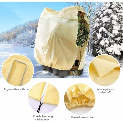 Anpatio 315W x 39H Frost Plant Protection Cover Bags Outdoor Garden  Warm Winter Frostproof Bag Polypropylene Plant Cover Nursery Bag with  Zipper and Rope Set of 4  Amazonin Garden  Outdoors