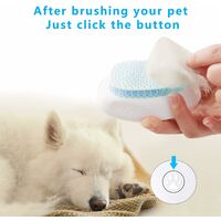 SOEKAVIA Dog Cat Slicker Brush Pet Grooming Brush Pet Comb, Washable Grooming Massage Bath Brush for Long and Short Hair