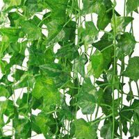 Artificial Ivy 12pcs Ivy Artificial Plant Hanging Garland Leaves For Outdoor Garden Wall Party Wedding Decoration SOEKAVIA