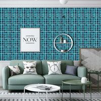 Tile Stickers for Bathroom and Kitchen, 30 Pieces Tile Stickers Waterproof Wall Sticker, Adhesive Tile Stickers for Wall Tiles Decor Size 10x10cm (Msc063) SOEKAVIA
