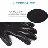 Pet Grooming Gloves - Upgraded Five Finger Design Rubber Glove Soft Brush for Detangling Hair from Cats, Dogs and Horses (Black) SOEKAVIA