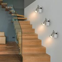 spotlights & spotbars GU10 spotlights ceiling lights Single led spot lights ceiling spotlights chrome spot lights ceiling without Bulbs Kitchen Lighting Ceiling Lights for Hallway Bedroom Lounge [Energy Class A+]