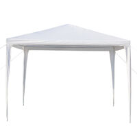 3 x 3 m Party Tent Gazebo Marquee with Unique WindBar and Side Panels 90g Waterproof Canopy, White