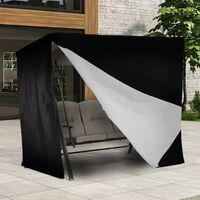 Patio Swing Chair Cover 52.6x41x68.2 Inches Garden Hammock Cover Waterproof Furniture Cover Canopy Outdoor Swing Rocking Chair Covers (L:52.6''(L) x41''(W) x68.2''(H))