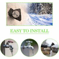 4 Pake 8x 6 Large Outdoor Faucet Covers Insulated Protector For Winter  Cold Weather Outside Water Pipes Cover Insulation Freeze Protection