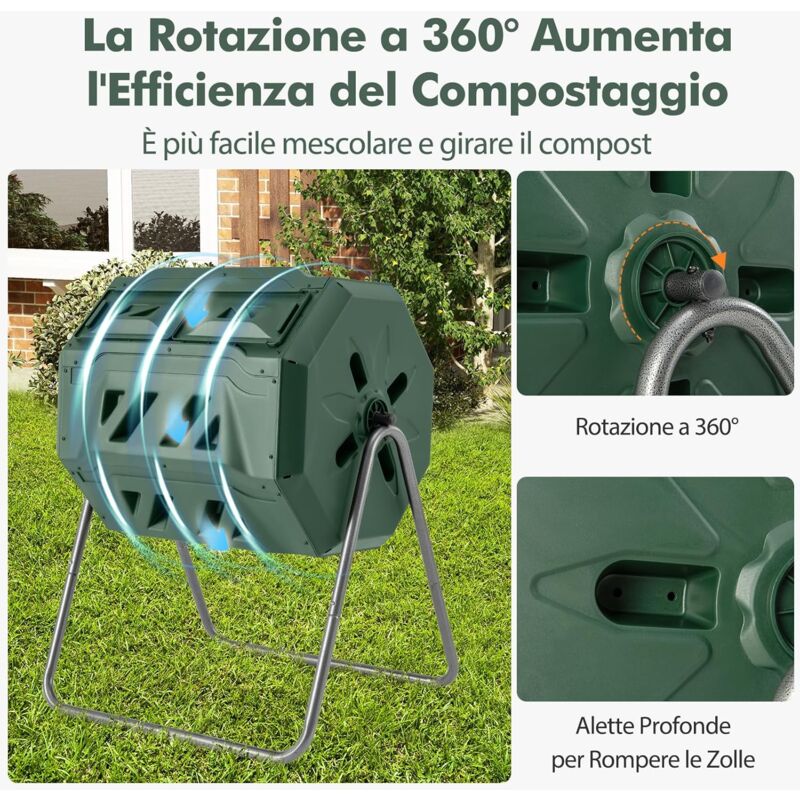 Contenitore Per Compost Da Giardino Con Bicchiere Per Compost