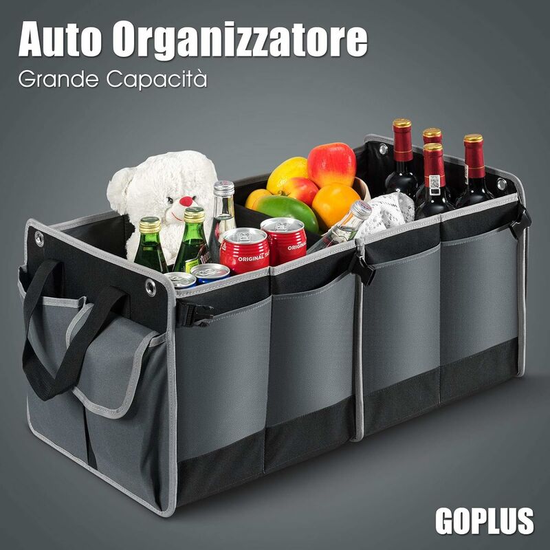 Scatola organizer bagagliaio auto grande capacità Auto Multiuso