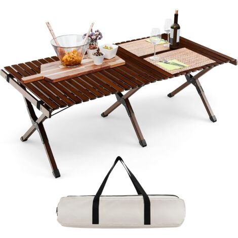 InnovaGoods Tavolo Da Campeggio Pieghevole Leggero Con Borsa - Portatile Per Picnic, Spiaggia - Foto 12