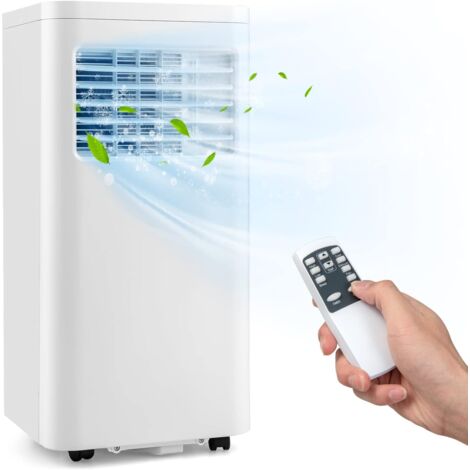 GOPLUS Condizionatore Portatile 9000 BTU, Classe A R290, 4 in 1 Raffreddare/Deumidificare/Ventilare/Modalità Notturna, Timer 24H [Classe di efficienza energetica A]