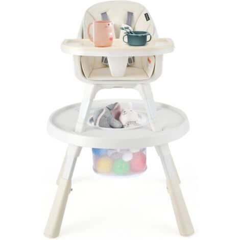 ICOPUCA Copertura 2 In 1 Per Carrello Della Spesa E Seggiolone – Imbottitura Extra 2,5 Cm, Cuscino Rimovibile Reversibile (rete/morbido), Tasche E Portabottiglia, Per Bambini, Motivo Floreale - 4