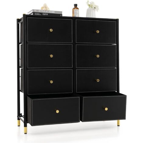 Cassettiera In Tessuto Con 4 Cassetti - Comodino Organizzatore Per Camera Da Letto E Piccoli Spazi 45x30x94 Cm - Foto 5