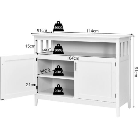 Vicentini arreda CREDENZA MADIA IN LEGNO NOCE ARTE POVERA, CILIEGIO, BIANCO, ANT