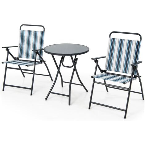 Set Di 2 Tavolini Quadrati In Metallo Con Piano In Vetro Temperato – Bronzo – Per Esterno, Balcone, Terrazzo O Soggiorno – 40,6 Cm
