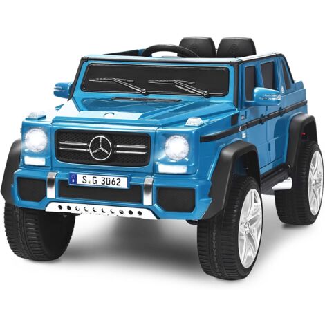 GOPLUS Auto Giocattolo per Bambini, Macchina Elettrica con Velocità Regolabile, Controllo con Telecomando, Auto Adatta per Bambini tra 3 e 8 Anni, 118x67x57 cm (Blu)
