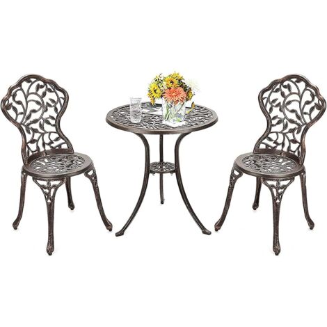 Set Mobili Da Giardino Balcone Deuba In Poly Rattan Neri 3 Pezzi 1 Tavolo E 2 Sedie Con Cuscino Rimovibile 55424928