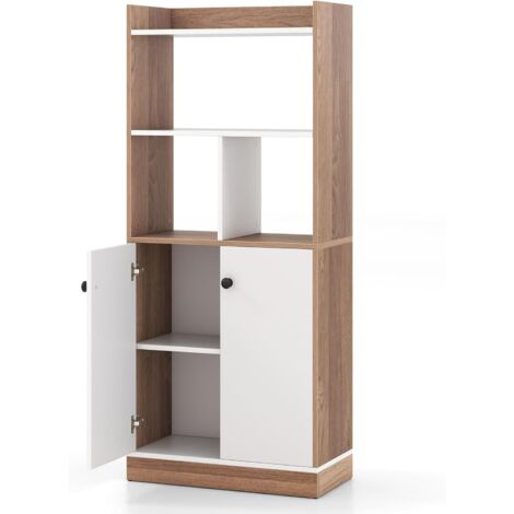 SONGMICS Scaffale 5 Cubi In Tessuto E Metallo, 50x30x180 Cm, Nero, Per Libri E Oggetti, Carico 10 Kg Per Ripiano