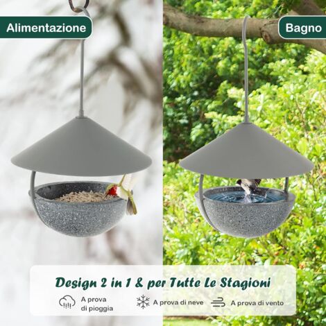 WILDLIFE FRIEND Abbeveratoio per uccelli in piedi, da giardino su asta, altezza