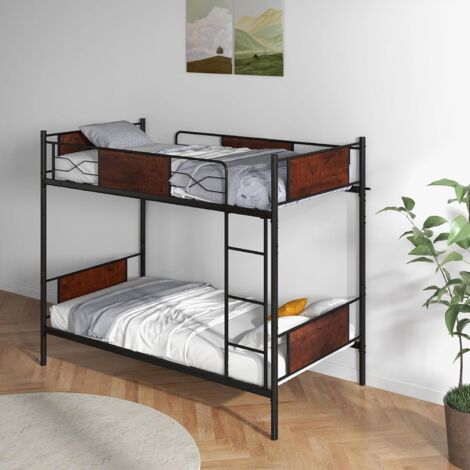 Letto A Castello In Metallo 2 In 1 Convertibile, Con Scala E Ringhiera Alta: La Soluzione Salvaspazio Che Cresce Con Te!