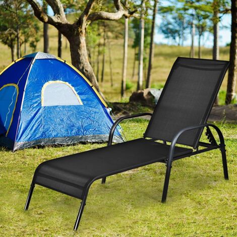 Sdraio Pieghevole BAKAJI In Alluminio E Textilene – 190x58x27 Cm, Schienale Reclinabile, Per Spiaggia E Piscina
