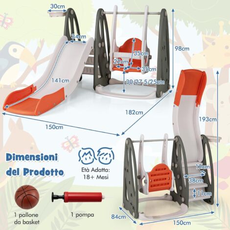 Set Blocchi Per Arrampicata Morbida - 5 Pezzi Multicolore Per Bambini