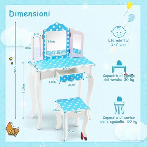 AirOpen Tavolino da Letto, Regolabile in Altezza e Angolo, Vassoio da Letto con Cassetto e Supporto per Tablet, Tavolo da Letto, Divano, Pavimento (53x30cm, Beige
