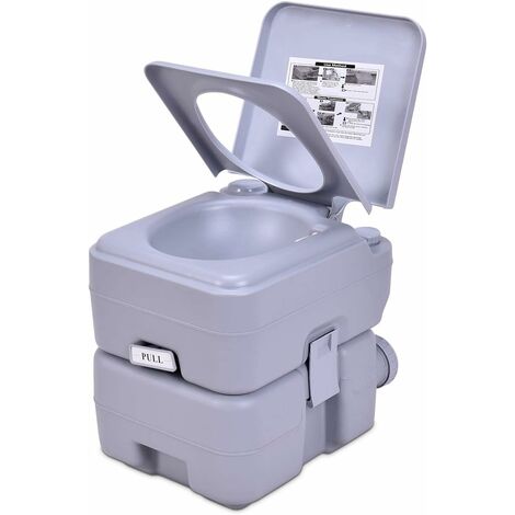 WC Chimico Camper Toilette Portatile WC da Campeggio Viaggio Bagno Chimico Water Portatile Toilet 20 Litri